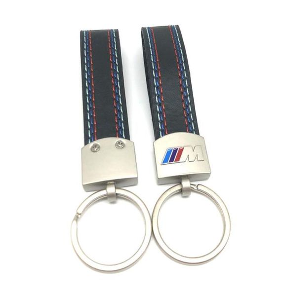 Porte-clés en cuir chromé pour BMW M Sport E46 E39 E60 F30 E90 F10 F30 E36 X5 E53 E30 E34 X1 X3, style de voiture, 1905401