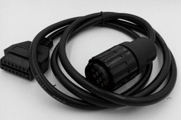 Para motocicletas BMW Cable adaptador de 10 pines ICOM-D para BMW 10 pines a 16 pines OBD2 conector de diagnóstico Motobikes Cable de extensión OBD 2