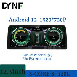 Für BMW Serie 3 5 E60 E61 CCC CIC System 12 3 Zoll 1920 720P Android 12 Auto Radio player Multimedia GPS Navigation 4G Lte223c