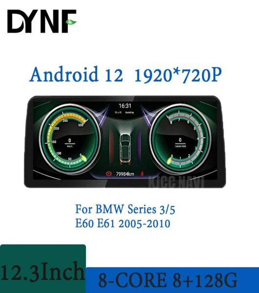 Pour BMW série 35 E60 E61 CCC CIC système 123 pouces 1920 720P Android 12 lecteur autoradio multimédia GPS Navigation 4G Lte3091981