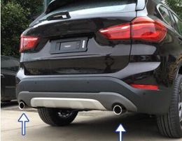 Voor BMW X1 2012-2019 304 # Roestvrij staal Hoge Kwaliteit 2 Stks Auto Uitlaatpijp Outlet Decoratie Demper, Silencer