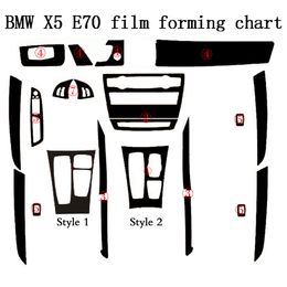 Pour BMW X5 E70 X6 E71 2007-2014 autocollants de voiture auto-adhésifs 3D 5D autocollants et décalcomanies en vinyle en Fiber de carbone accessoire de style de voiture 321M