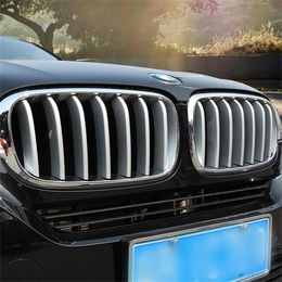 Voor BMW X5 F15 2014-2016 14x Chrome Front Center Grill Grille Molding Cover Trim