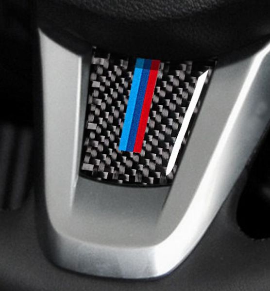 Pour bmw z4 Modification en fibre de carbone autocollants intérieurs de voiture volant M bande emblème autocollants style de voiture pour e89 200920158476367