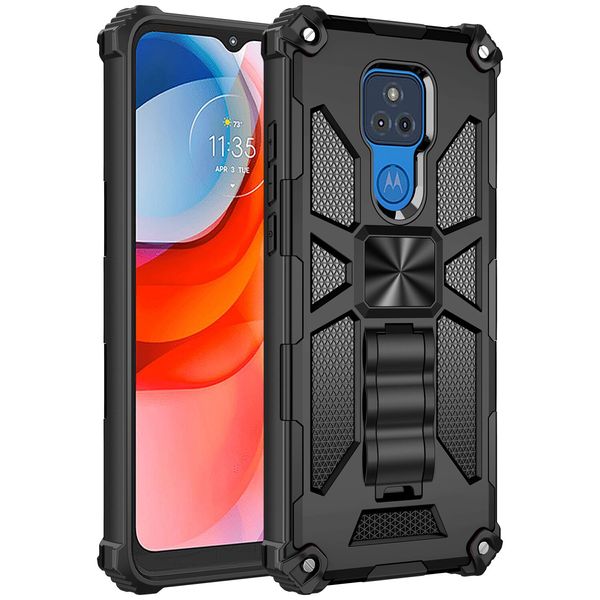 Pour les coques de téléphone portable Boost Celero 5G Hybrid Armor Invisible Kickstand Magnetic Case Antichoc Back Cover D1