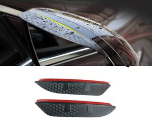 Para Buick LaCrosse 2006-2021, pegatinas para coche, espejo retrovisor lateral, visera para lluvia, textura de fibra de carbono, cubierta protectora para sombrilla de cejas 6886612