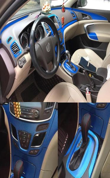 Para Buick Regal 2014 2016 CarStyling 3D 5D fibra de carbono Interior del coche consola central cambio de Color pegatina de moldura Decals2738180