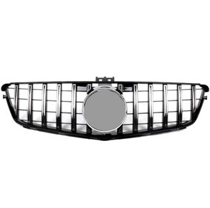 Voor C Klasse W204 GT MESH Grilles ABS Materiaal 20072014 Racing Grills vervangen nierrooster voorste bumper4129410