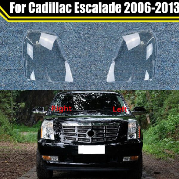 Pour Cadillac Escalade 2006-2013 lampe frontale boîtier de lumière voiture phare avant couvercle d'objectif abat-jour verre couvercle de phare coque de phare