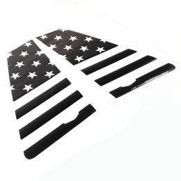 Pour Cadillac Escalade 2015-2023 PVC Car Fenêtre arrière National Flag Style Trims Stickers Tirez Flower Film Car Accessoires