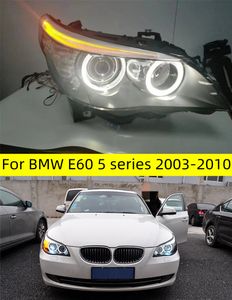 Pour voiture BMW E60 phare 20 03-20 10 accessoire de voiture antibrouillard jour lumière courante DRL H7 LED Bi xénon ampoule 520i 523i 530i phares