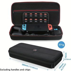 Pour étui de transport compatible avec Nintendo Switch Portable Voyage Tous les étuis de protection Protecteur d'écran Pouce Grips Caps Pour Nintendo Switch