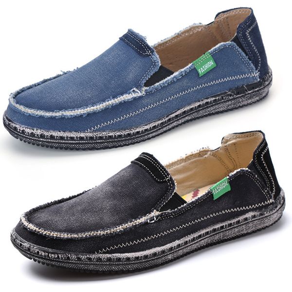 pour les chaussures de chaussures de jean décontractées concepteurs slip-on noire Blue Brown Mens Trainers Old Dirty Style Outdoor Sports Sneakers Big Taille 39-48 29 S
