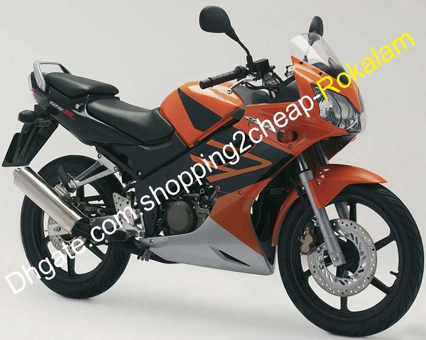 Para Honda CBR125R CBR 125R CBR 125RR CBR125RR CBR125 R Carenado de moda 2002 ~ 2006 Kit de posventa de motocicleta naranja Negro Plata