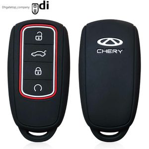 For Chery Tiggo 8 Pro Silicone Key Case Car Key Cover For Chery Tiggo 7 Pro 8 PLUS Arrizo 5 3 Button Key Holder Keychain