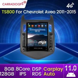 Para Chev Aveo Sonic 2011-2015 2Din Android 11 Radio Dvd para coche reproductor Multimedia navegación GPS soporte Bluetooth Carplay Auto