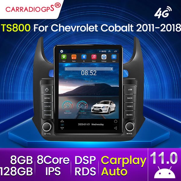 Pour Chev Cobalt 2 2011-2018 9.5 pouces 128G Android 11 IPS voiture dvd Radio voiture lecteur multimédia GPS Navigation Carplay Auto IPS