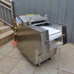 Voor Kip Eend Vis Hakken Dobbelstenen Machine Chop Block Machine Bevroren Vlees Snijmachine