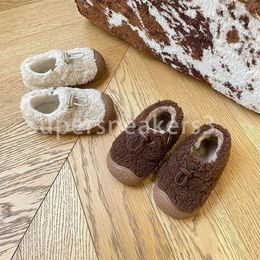 Pour enfants, enfants 2023 isolation en peluche, hiver deux chaussures en coton, bottes de bébé à semelles souples chaussures de marche botte pour enfant