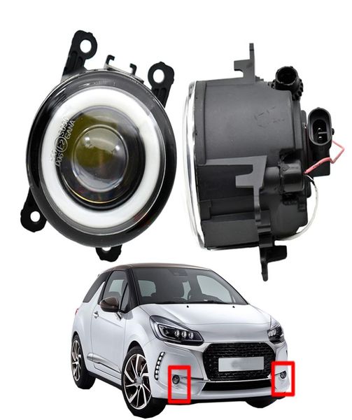 Para Citroen DS3 2009 2018 con luz antiniebla LED DRL lente de diseño Ojo de Ángel accesorios de coche faros de alta calidad 3189735