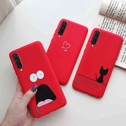 Voor Cover Xiaomi MI A3 Case Silicone Matte Zachte TPU Back Phone Cases Xiomi MI MI A 3 Case Bumper Coque