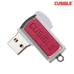 Voor CUSIGLE CS68 Rode USB-flashstation 16 GB 32GB 64 GB 128GB 256GB 2.0 Diamant Gat Design met Sleutelhanger Schokbestendig