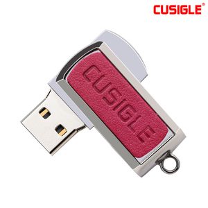 Para CUSIGLE CS68 Unidad flash USB roja 16GBﾠ32GBﾠ64GBﾠ128GB 256GB 2.0 Diseño de agujero de diamante con llavero a prueba de golpes