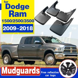 Para Dodge Ram 1500, 2500, 3500, 2009-2018, 4 Uds., nuevos guardabarros contra salpicaduras, guardabarros, estilo de coche, accesorios para automóviles