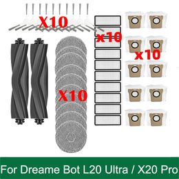 Voor Dreame Bot L20 Ultra / X20 Pro Robot Vacuums Hoofdzijde Borstel MOP Doeken Rags HEPA Filter Dust Bags Accessoires Vervanging 240409