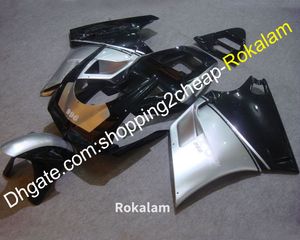 Voor Ducati 748 916 996 998 Motorbike Shell 1996 1997 1998 1999 2000 2001 2002 Silver Black Motorcycle Fairing Kit (spuitgieten)