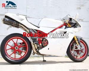 Para piezas de carrocería Ducati 996 748 1996 1997 1998 1999 2000 2001 2002 1099 96-02 carenados de motocicleta blanca (moldeo por inyección)