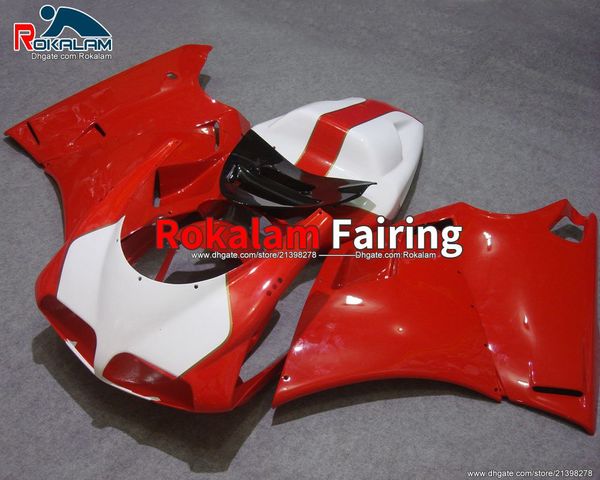 Pour Ducati 996 748 Red White Corérés 1996 1997 1998 1999 2000 2001 2002 1099 96-02 COODLING (Moulage par injection)