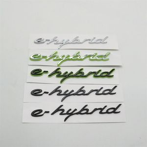 Voor E-hybride Embleem Auto Logo Sticker Zijspatbord Brief Badge Decal Naambord310Z