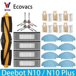 Pour eCovacs Deebot N10 Plus Robot Aspirateur Côté principal Brosse de filtre HEPA Filtre Mop Doussine Pièces de remplacement 240510
