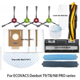 Voor Ecovacs Deebot T9 Aivi T8 Aivi N8 Pro -serie Robot Vacuümreiniger zijborstel Hoofdstof Dust Box Filter Accessoires Onderdelen