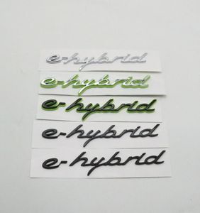 Voor Ehybrid embleem auto logo sticker zijspatbord brief badge sticker naamplaatje9970186
