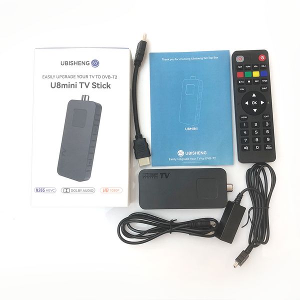 Pour l'Europe H.265 DVB-T2C TV Decoder Dolby HD 1080p Mini TV TUNER HEVC 10BIT U8MINI DIGITAL PERDERSTRIAL Receiver WiFi