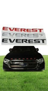 Voor Everest Car Front Head Emblem Logo Sticker Bage Letters Naam typeplaatstickers9912553