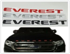 Voor Everest Auto Voorhoofd Embleem Logo Sticker Bage Letters Naambord Decals4693432