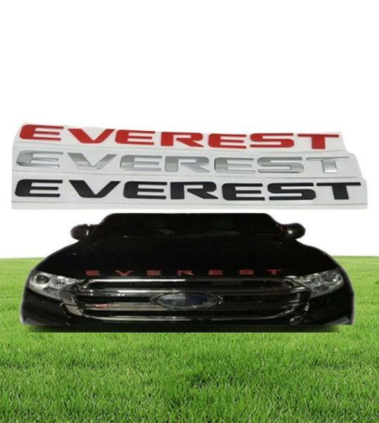 Pour l'Everest Car Front Head Emblem Logo Autocollant lettres Bage Lettres à la plaque signalétique 5968427