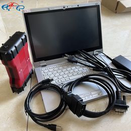 Para F-ord ma-zda VCM2 VCMII con IDS V128/JLR V128 So//ft-ware para F-ord instalado en una computadora portátil Usado CF-AX2 I5 4G Listo para usar