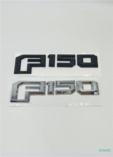 Emblème de couvercle de porte arrière pour F150 F-150, Badge avec Logo noir/argent, plaque signalétique 8432891