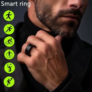 Voor mode Smart Ring Men Sports Fitness Tracker Waterdicht Outdoor Militaire hartslag Sport Fitness Gifts Smart Ring 240504
