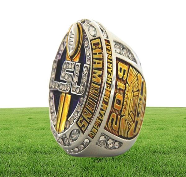Livraison gratuite pour les bijoux de sport de mode 2019 LSU Cincinnati Football College Ship Ring Men Rings pour les fans US Size 11 # 7260736