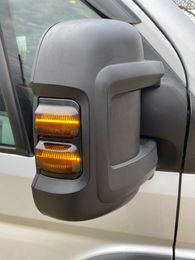 Pour Fiat Ducato Peugeot Boxer Citroen Relay Relais Opel Mirror lampe à lampe Dynamique LED Turn Signal indicateur Light Blinker