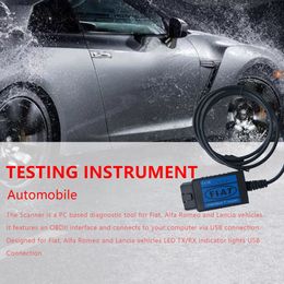 Pour Fiat Scanner OBD2 EOBD Câble de diagnostic USB