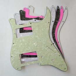 Para Fit FD ST HH Humbucker Pickup Guitar Pickguard Piezas de repuesto con tornillos de montaje 3 capas