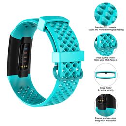 Pour Fitbit Charge 3 4 Bands Soft Silicone Wrist Watch Sobroche pour Fitbit Charge 3 pour Fit Bit Charge 4 Bands Remplacement des accessoires