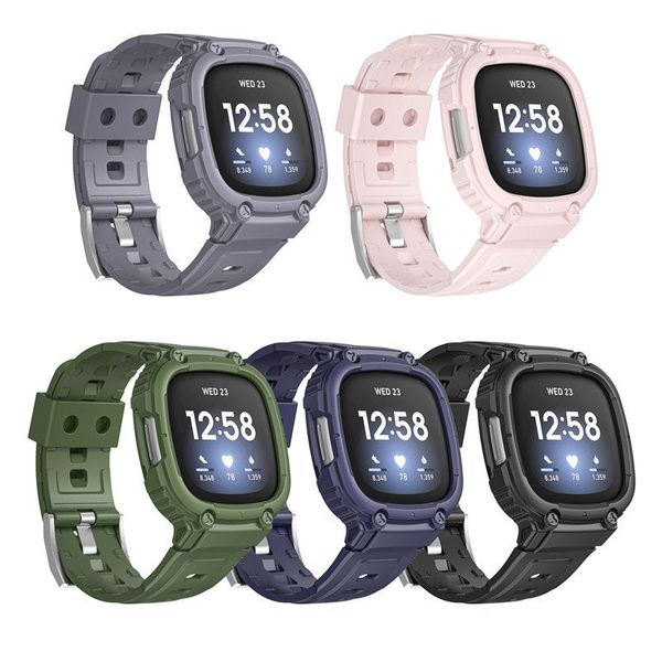 Étui de protection en TPU pour Fitbit Versa 3 4 Sense 1 2 Sot, armure de sport, housse de Bracelet