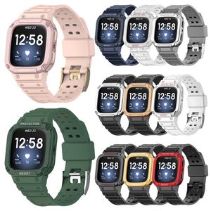 voor Fitbit Versa 1 2 3 4 Lite Sense Armor Beschermhoes Band Band Armband Cover